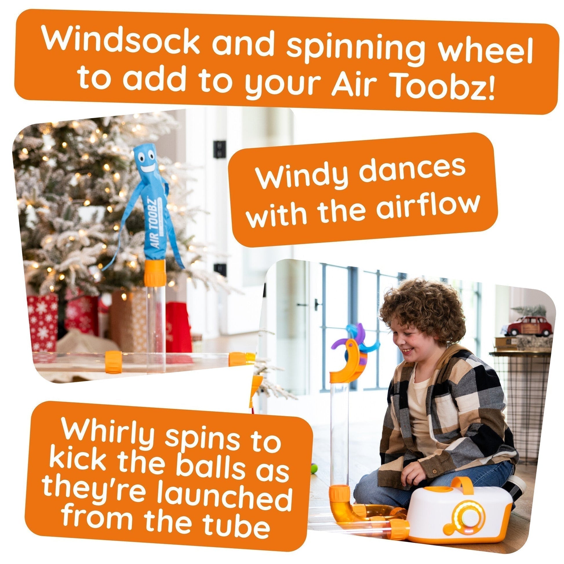 Air Toobz – Whirlwind Accessory Pack (Windsock, Whirly Wheel & Dual-Coloured Balls)