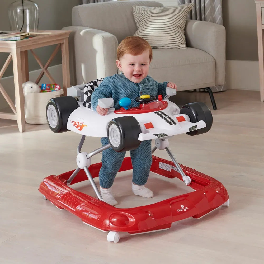 Baby Racing Walker – Interactive Car Walker with Lights, Sounds & Steering Wheel