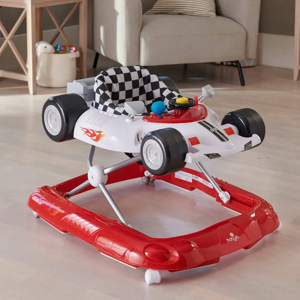 Baby Racing Walker – Interactive Car Walker with Lights, Sounds & Steering Wheel
