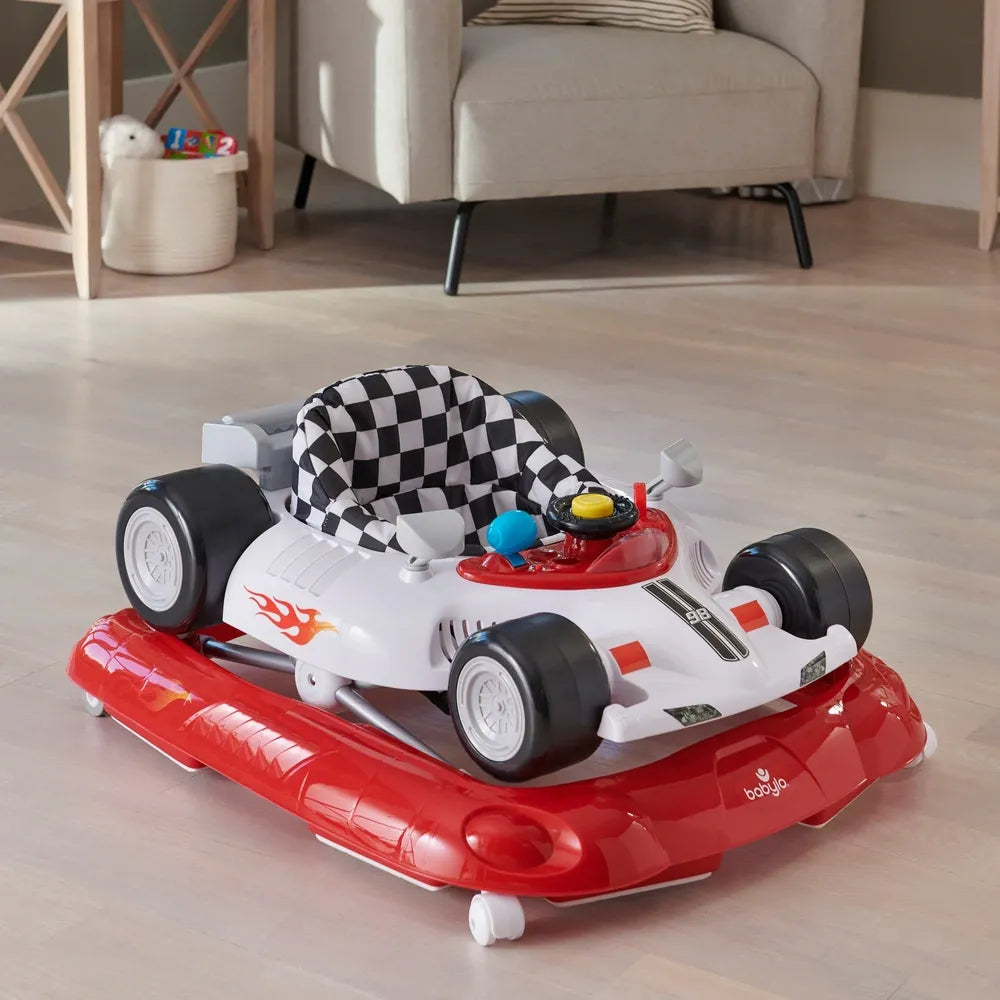 Baby Racing Walker – Interactive Car Walker with Lights, Sounds & Steering Wheel