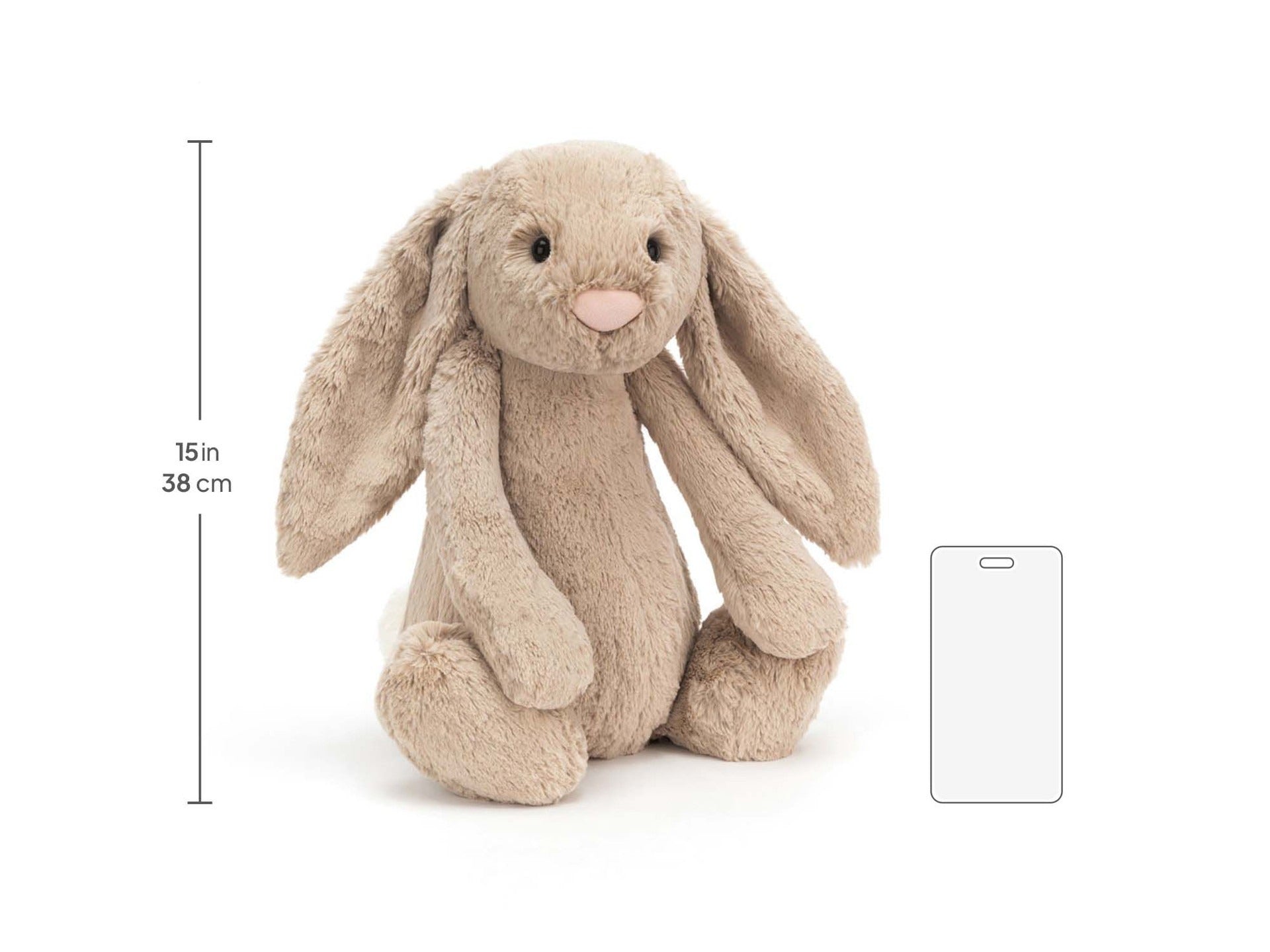 Large Bunny Plush – Soft Cuddly Rabbit Toy (38 cm)