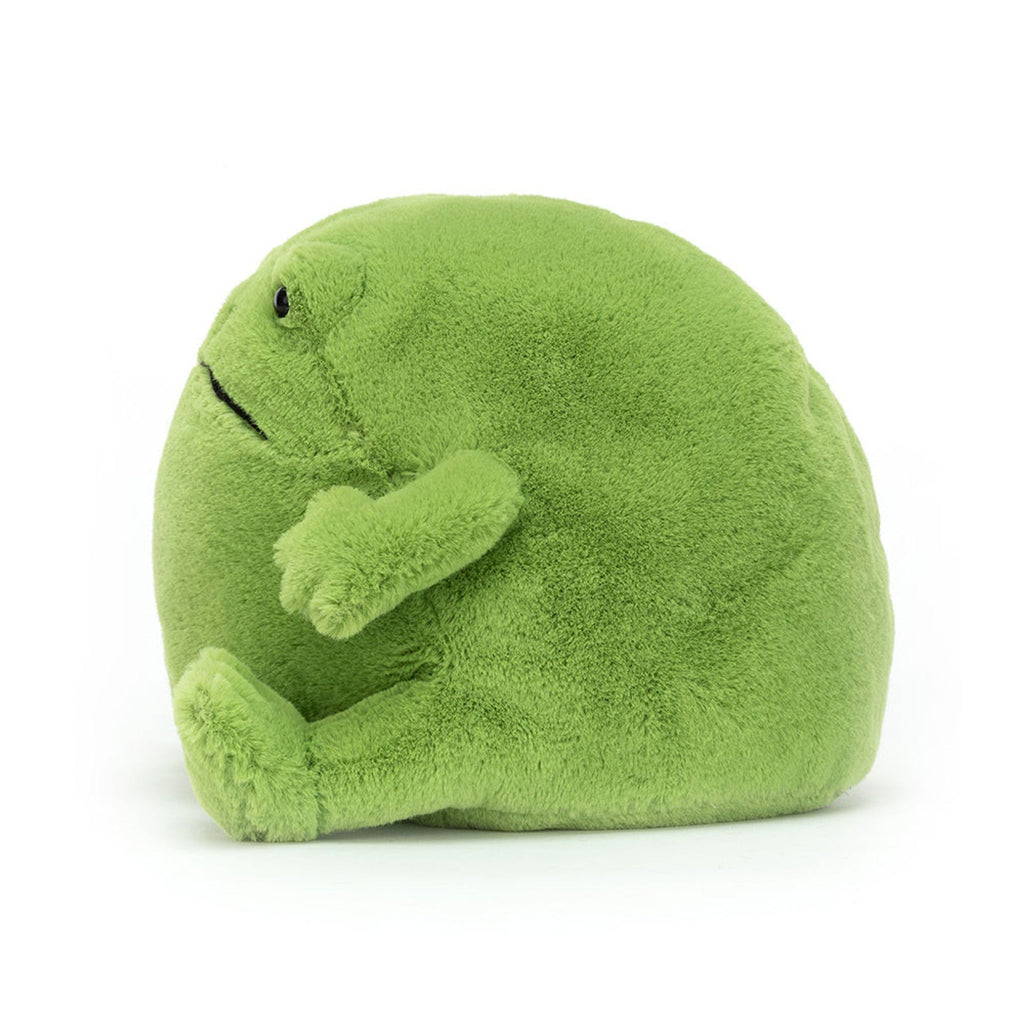 Sad Frog Plush – Soft Green Frog Toy (Cute Round Design)